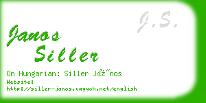 janos siller business card